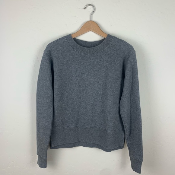 Zella Tops - Zella Gray Sweatshirt Pullover Side Slits Size XS